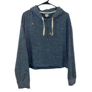 O’Neill crop top hoodie grey with gold suns size XL